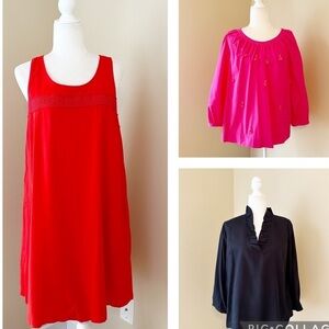 Crown & Ivy Bundle of Three Items! 1 Dress and 2 Tops - Large